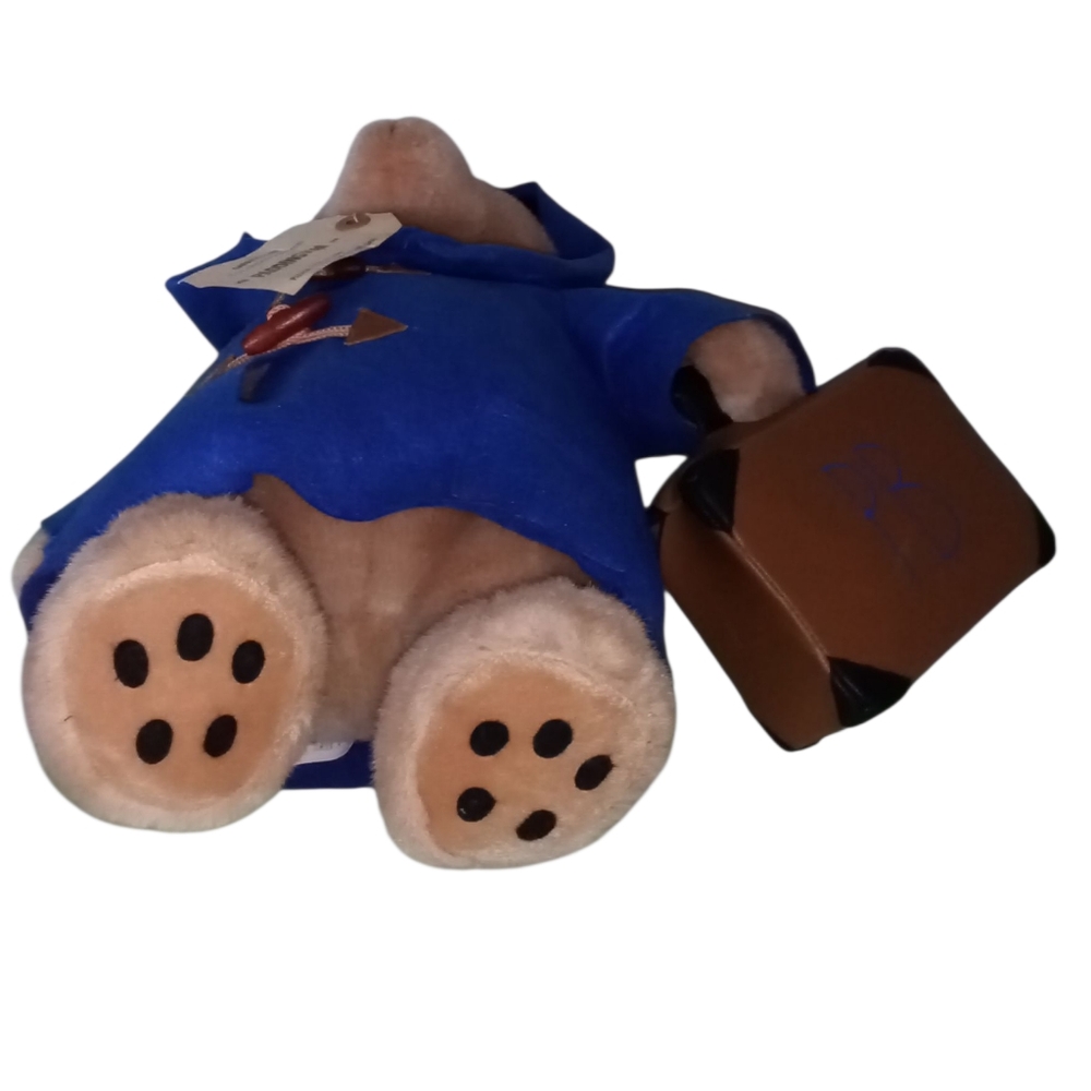 Beverly Hills Paddington Bear Plush Blue Coat, Suitcase and Tag 18" Tall 2022 - Picture 6 of 11